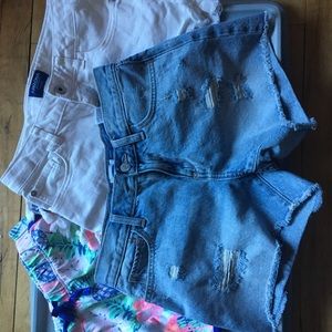 3 pairs Juniors girls shorts size 14